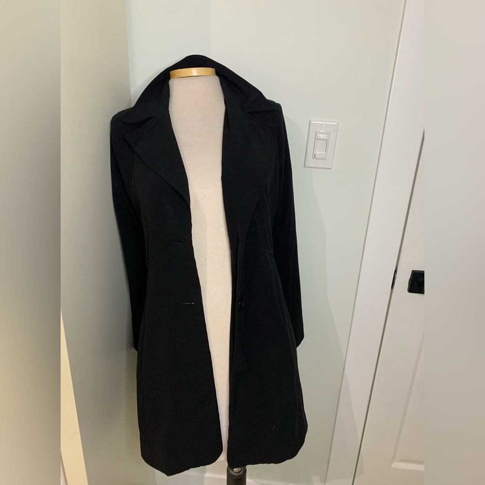 ❤️Black trench coat M